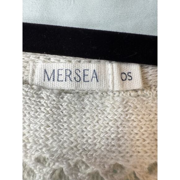 MerSea MER-SEA Cotton Beach Fringed Crochet Poncho Off-White Coastal Beach OS - Picture 12 of 14